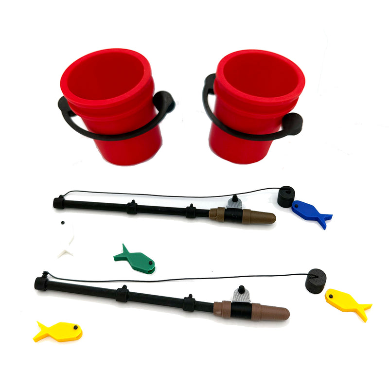 Ultimate Ice Fishing Red Tent Edition - Two Player Add On - Ice Fishing Game Accessory