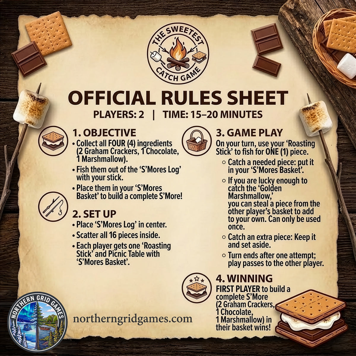 Sweetest Catch – S’mores Campfire Game
